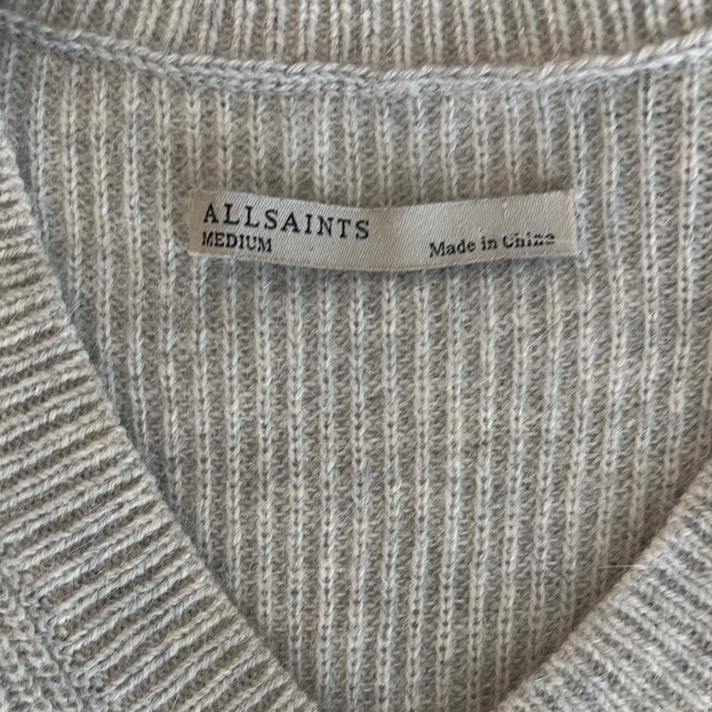 AllSaints Able Zip Sweater Jumper - Picture 4 of 9